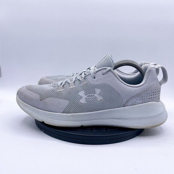 Under Armour Men's Essential Sportstyle Running Sneakers Grey Size 10 - Picture 2 of 9